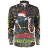 Penrith Panthers Christmas Custom Long Sleeve Shirt - Christmas Knit Patterns Vintage Jersey Ugly Long Sleeve Shirt