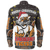 Wests Tigers Christmas Custom Long Sleeve Shirt - Christmas Knit Patterns Vintage Jersey Ugly Long Sleeve Shirt