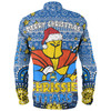 Gold Coast Titans Christmas Custom Long Sleeve Shirt - Christmas Knit Patterns Vintage Jersey Ugly Long Sleeve Shirt