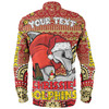 Redcliffe Dolphins Christmas Custom Long Sleeve Shirt - Christmas Knit Patterns Vintage Jersey Ugly Long Sleeve Shirt