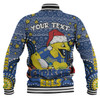 Parramatta Eels Christmas Custom Baseball Jacket - Christmas Knit Patterns Vintage Jersey Ugly Baseball Jacket