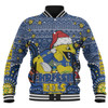 Parramatta Eels Christmas Custom Baseball Jacket - Christmas Knit Patterns Vintage Jersey Ugly Baseball Jacket