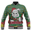South Sydney Rabbitohs Custom Baseball Jacket - Christmas Knit Patterns Vintage Jersey Ugly Baseball Jacket