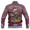 Queensland Cane Toads Christmas Custom Baseball Jacket - Christmas Knit Patterns Vintage Jersey Ugly Baseball Jacket