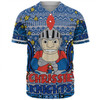 Newcastle Knights Christmas Custom Baseball Shirt - Christmas Knit Patterns Vintage Jersey Ugly Baseball Shirt