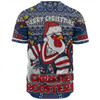 Sydney Roosters Christmas Custom Baseball Shirt - Christmas Knit Patterns Vintage Jersey Ugly Baseball Shirt