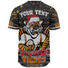 Wests Tigers Christmas Custom Baseball Shirt - Christmas Knit Patterns Vintage Jersey Ugly Baseball Shirt