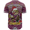 Queensland Cane Toads Christmas Custom Baseball Shirt - Christmas Knit Patterns Vintage Jersey Ugly Baseball Shirt