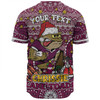 Queensland Cane Toads Christmas Custom Baseball Shirt - Christmas Knit Patterns Vintage Jersey Ugly Baseball Shirt