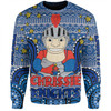 Newcastle Knights Christmas Custom Sweatshirt - Christmas Knit Patterns Vintage Jersey Ugly Sweatshirt