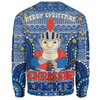 Newcastle Knights Christmas Custom Sweatshirt - Christmas Knit Patterns Vintage Jersey Ugly Sweatshirt