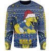 Parramatta Eels Christmas Custom Sweatshirt - Christmas Knit Patterns Vintage Jersey Ugly Sweatshirt