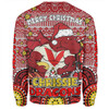 St. George Illawarra Dragons Christmas Custom Sweatshirt - Christmas Knit Patterns Vintage Jersey Ugly Sweatshirt
