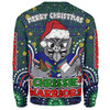 New Zealand Warriors Christmas Custom Sweatshirt - Christmas Knit Patterns Vintage Jersey Ugly Sweatshirt