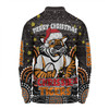 Wests Tigers Christmas Custom Long Sleeve Polo Shirt - Christmas Knit Patterns Vintage Jersey Ugly Long Sleeve Polo Shirt