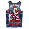 Sydney Roosters Christmas Custom Men Singlet - Christmas Knit Patterns Vintage Jersey Ugly Men Singlet