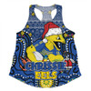 Parramatta Eels Christmas Custom Women Racerback Singlet - Christmas Knit Patterns Vintage Jersey Ugly Women Racerback Singlet