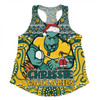 Australia Wallabies Christmas Custom Women Racerback Singlet - Christmas Knit Patterns Vintage Jersey Ugly Women Racerback Singlet