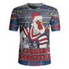 Sydney Roosters Christmas Custom Rugby Jersey - Christmas Knit Patterns Vintage Jersey Ugly Rugby Jersey