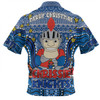 Newcastle Knights Christmas Custom Zip Polo Shirt - Christmas Knit Patterns Vintage Jersey Ugly Zip Polo Shirt