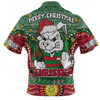 South Sydney Rabbitohs Custom Zip Polo Shirt - Christmas Knit Patterns Vintage Jersey Ugly Zip Polo Shirt