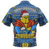 Gold Coast Titans Christmas Custom Zip Polo Shirt - Christmas Knit Patterns Vintage Jersey Ugly Zip Polo Shirt