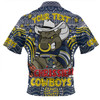 North Queensland Cowboys Christmas Custom Zip Polo Shirt - Christmas Knit Patterns Vintage Jersey Ugly Zip Polo Shirt