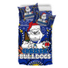 Canterbury-Bankstown Bulldogs Christmas Custom Bedding Set - Christmas Knit Patterns Vintage Jersey Ugly Bedding Set