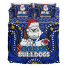 Canterbury-Bankstown Bulldogs Christmas Custom Bedding Set - Christmas Knit Patterns Vintage Jersey Ugly Bedding Set