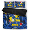 Parramatta Eels Christmas Custom Bedding Set - Christmas Knit Patterns Vintage Jersey Ugly Bedding Set