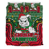 South Sydney Rabbitohs Custom Bedding Set - Christmas Knit Patterns Vintage Jersey Ugly Bedding Set