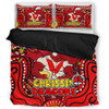 St. George Illawarra Dragons Christmas Custom Bedding Set - Christmas Knit Patterns Vintage Jersey Ugly Bedding Set