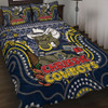 North Queensland Cowboys Christmas Custom Quilt Bed Set - Christmas Knit Patterns Vintage Jersey Ugly Quilt Bed Set