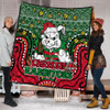 South Sydney Rabbitohs Custom Quilt - Christmas Knit Patterns Vintage Jersey Ugly Quilt