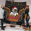 Wests Tigers Christmas Custom Quilt - Christmas Knit Patterns Vintage Jersey Ugly Quilt