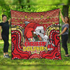 Redcliffe Dolphins Christmas Custom Quilt - Christmas Knit Patterns Vintage Jersey Ugly Quilt