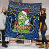 Canberra Raiders Christmas Custom Quilt - Christmas Knit Patterns Vintage Jersey Ugly Quilt