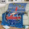 Newcastle Knights Christmas Custom Blanket - Christmas Knit Patterns Vintage Jersey Ugly Blanket