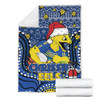 Parramatta Eels Christmas Custom Blanket - Christmas Knit Patterns Vintage Jersey Ugly Blanket