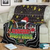 Penrith Panthers Christmas Custom Blanket - Christmas Knit Patterns Vintage Jersey Ugly Blanket