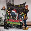 Penrith Panthers Christmas Custom Blanket - Christmas Knit Patterns Vintage Jersey Ugly Blanket