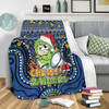 Canberra Raiders Christmas Custom Blanket - Christmas Knit Patterns Vintage Jersey Ugly Blanket