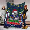 New Zealand Warriors Christmas Custom Blanket - Christmas Knit Patterns Vintage Jersey Ugly Blanket