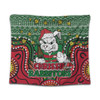 South Sydney Rabbitohs Custom Tapestry - Christmas Knit Patterns Vintage Jersey Ugly Tapestry