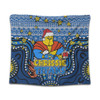 Gold Coast Titans Christmas Custom Tapestry - Christmas Knit Patterns Vintage Jersey Ugly Tapestry