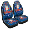 Newcastle Knights Christmas Custom Car Seat Cover - Christmas Knit Patterns Vintage Jersey Ugly Car Seat Cover