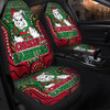 South Sydney Rabbitohs Custom Car Seat Cover - Christmas Knit Patterns Vintage Jersey Ugly Car Seat Cover