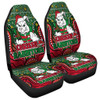 South Sydney Rabbitohs Custom Car Seat Cover - Christmas Knit Patterns Vintage Jersey Ugly Car Seat Cover