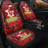 St. George Illawarra Dragons Christmas Custom Car Seat Cover - Christmas Knit Patterns Vintage Jersey Ugly Car Seat Cover