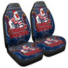 Sydney Roosters Christmas Custom Car Seat Cover - Christmas Knit Patterns Vintage Jersey Ugly Car Seat Cover